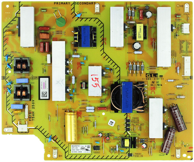 Sony 55" LED TV XBR-55X810C Power Supply Board APS-395 APS-395(C - Click Image to Close